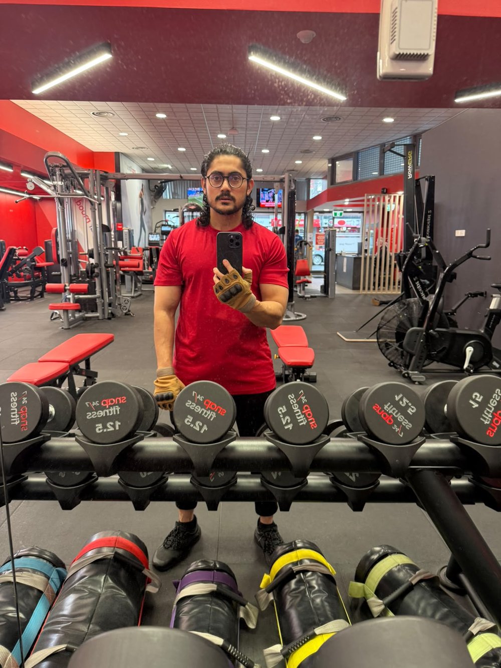 Ahmed Al Rafsan at the gym